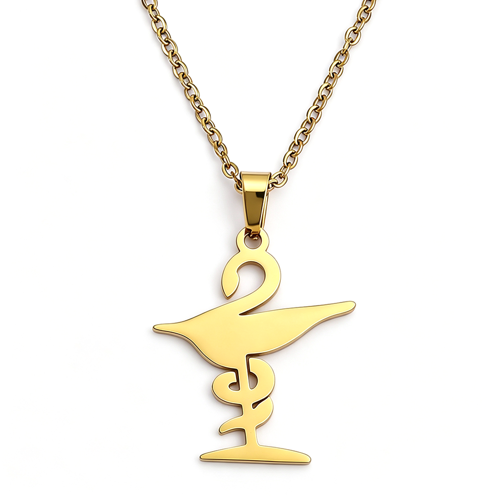 Bowl of Hygieia Necklace, Phar - Steel Chain review and price