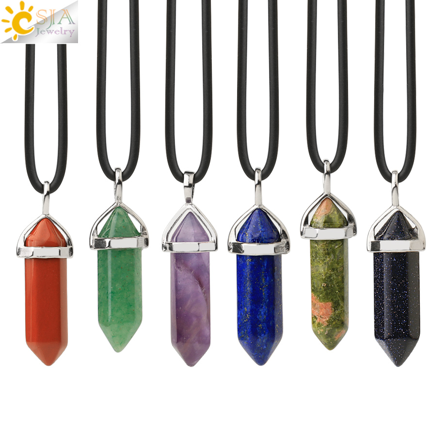 CSJA Crystal Necklaces Natural - Xcm Chain review and price